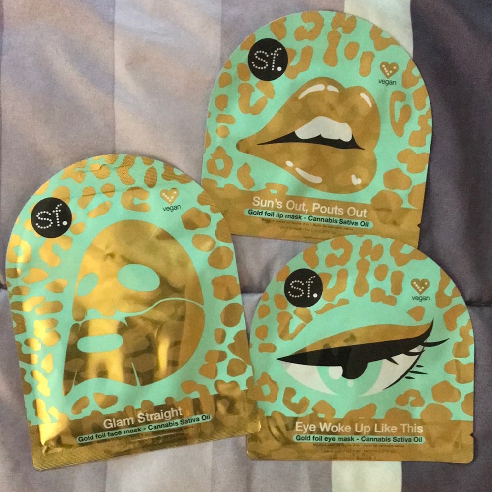 SF Glow Glam In Paradise Cannabis Mask Set of 3